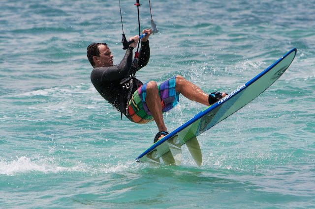 Rider in action on the water