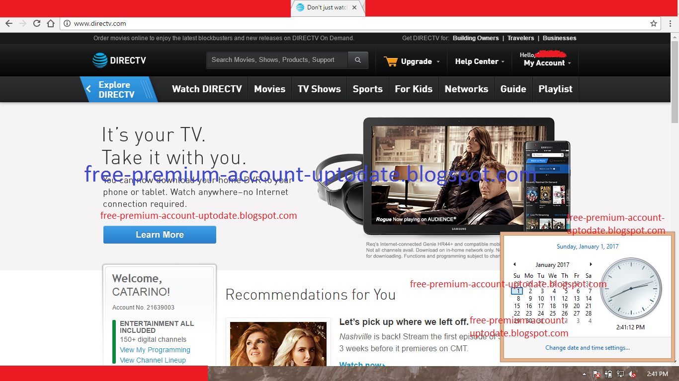DirecTV Premium Account Uptodate - Direc TV - Free Premium Account