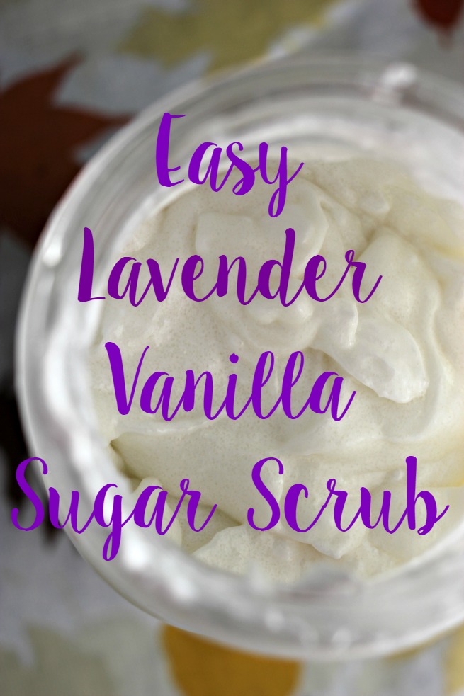 Easy Lavender Vanilla Sugar Scrub