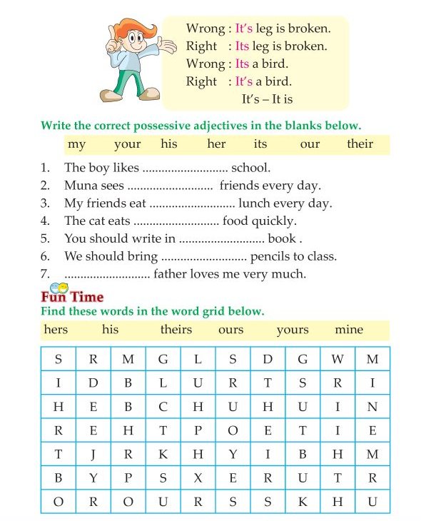 Worksheets 3rd Grade Grammar Possessives Cikgu Share