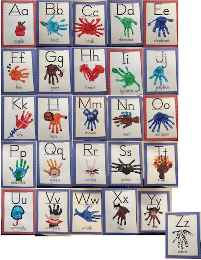 Handprint Alphabet Book