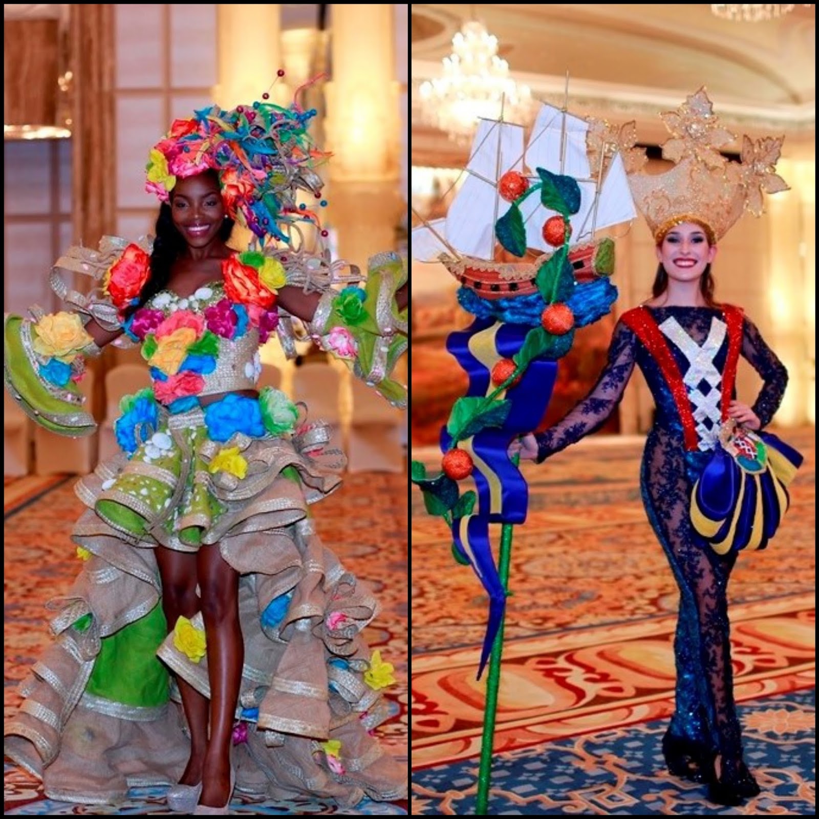 SASHES AND TIARAS.....Miss World 2015 National Costumes Highlights