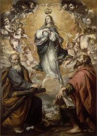 La Inmaculada Concepción con San Felipe y Santiago - Juan de Valdés Leal - 1654 - Museo del Louvre (París)