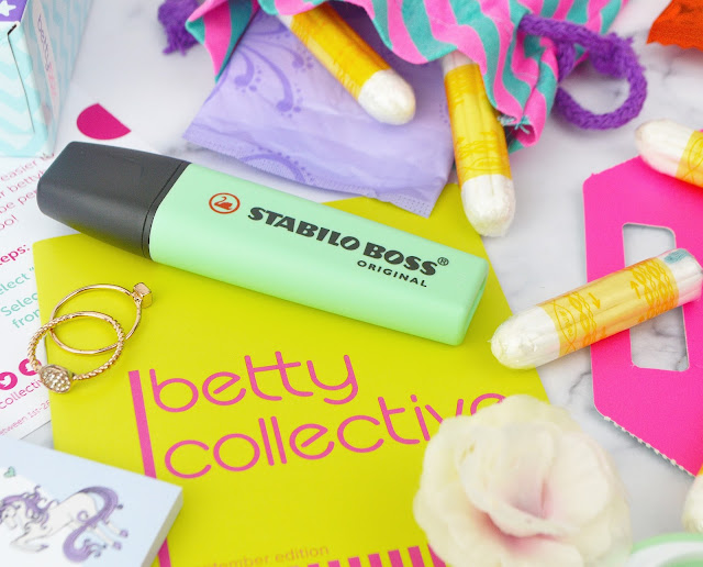 Lovelaughslipstick blog Bettybox Uk's First Period Subscription Box Review