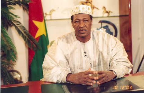 Blaise Campoaré, presidente de Burkina faso desde octubre 15, 1987