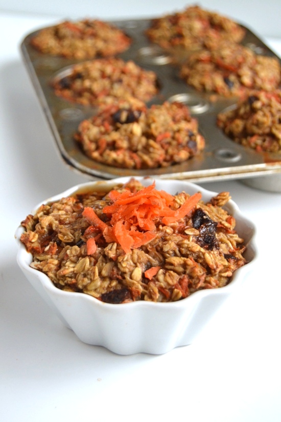 Carrot Cake Baked Oatmeal Cups The Nutritionist Reviews