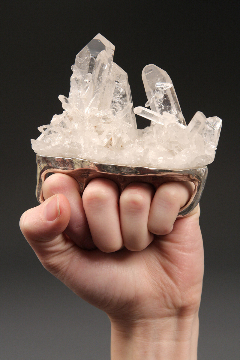 Debra Baxter crystal knuckle duster, 2009 Debra Baxter crystal knuckle duster, 2009