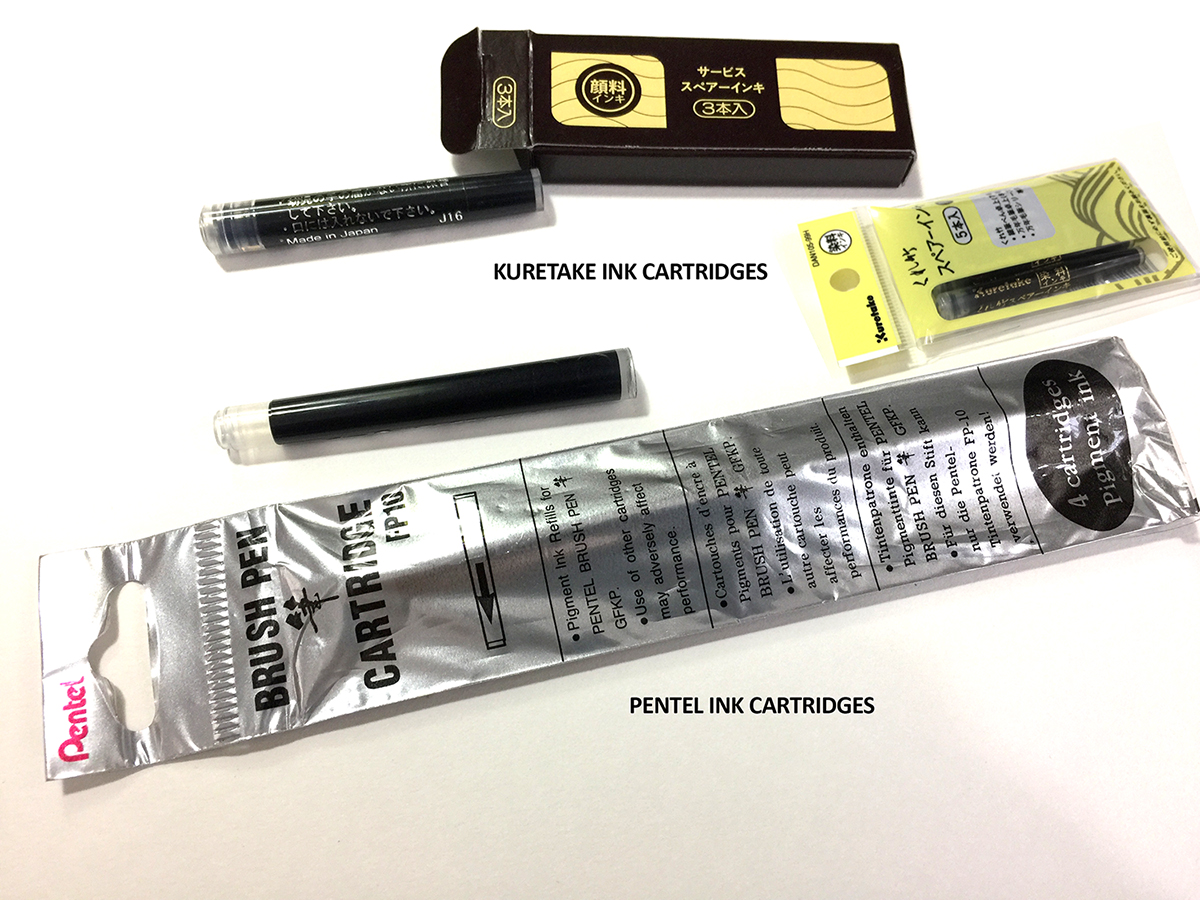 Pentel Pocket Brush Pen versus Kuretake Brush Pen Don Low