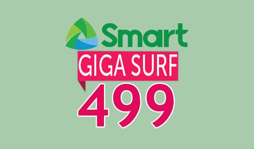 Smart GIGASURF 499 Promo Valid for 30 days Only Php499