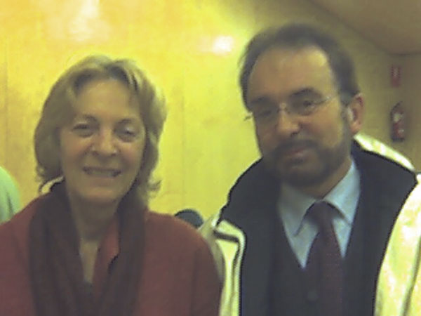 Con la escritora Soledad Puertolas.