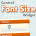 New Font Size Controller for Blogger