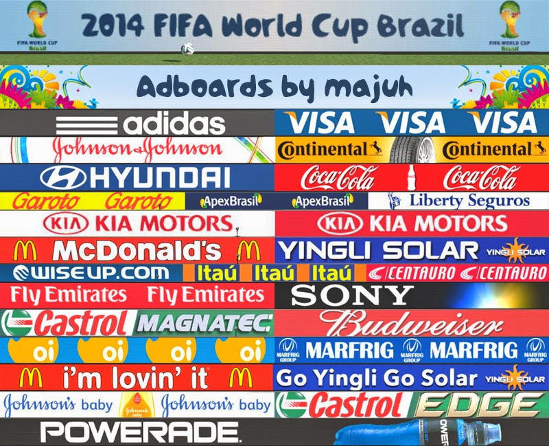 pesmodification PES 2014 FIFA World Cup Brazil Adboards