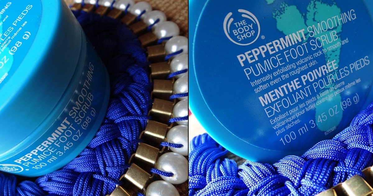 The Body Shop Peppermint Smoothing Pumice Foot Scrub Deck and Dine