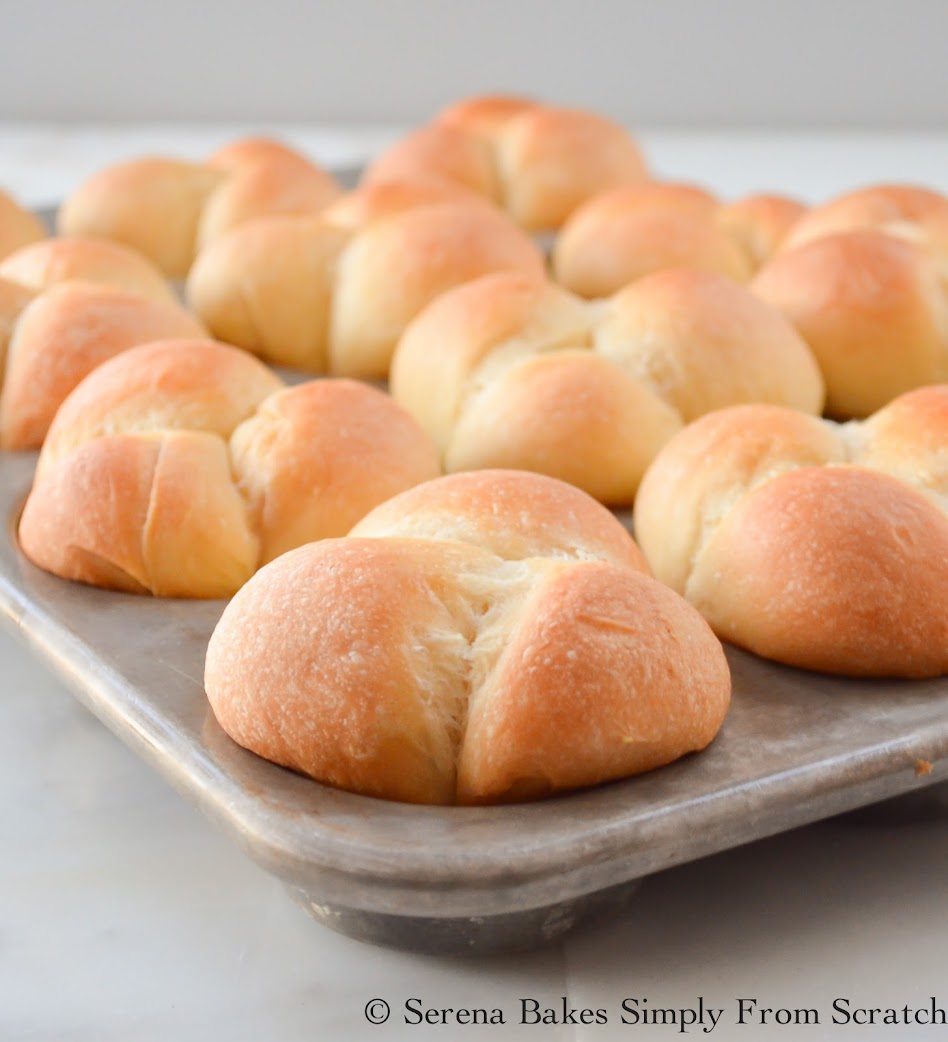 Cloverleaf Dinner Rolls Serena Bakes Simply From Scratch