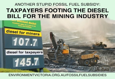 fossil fuel subsidy mean consumers pay more for fuel than mining companies do