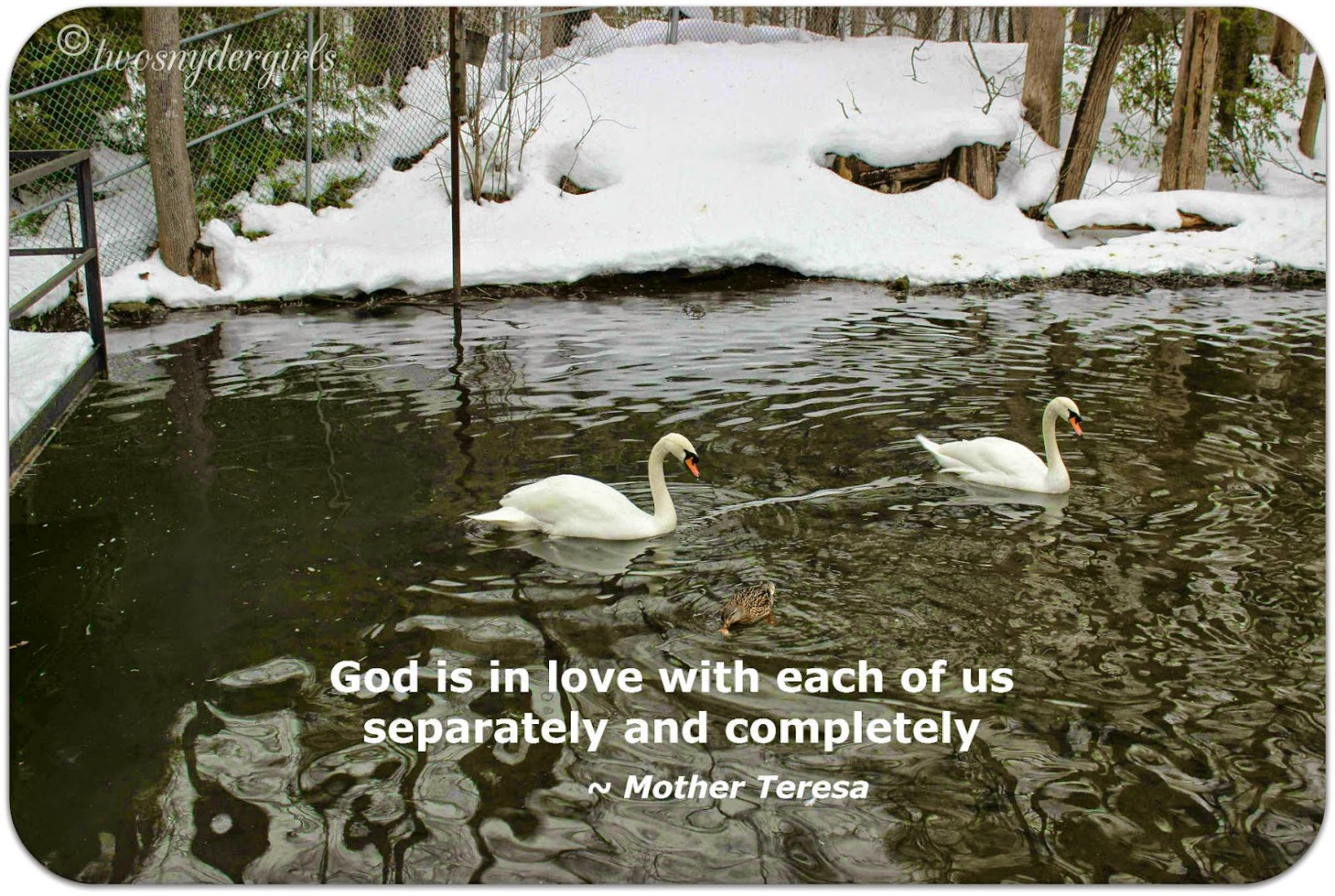 Mother Teresa quote God is in love with each of us