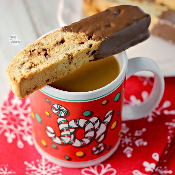 Almond Toffee Biscotti | Renee's Kitchen Adventures  Perfectly dunkable in a hot cup of coffee #McCafeMyWay #ad