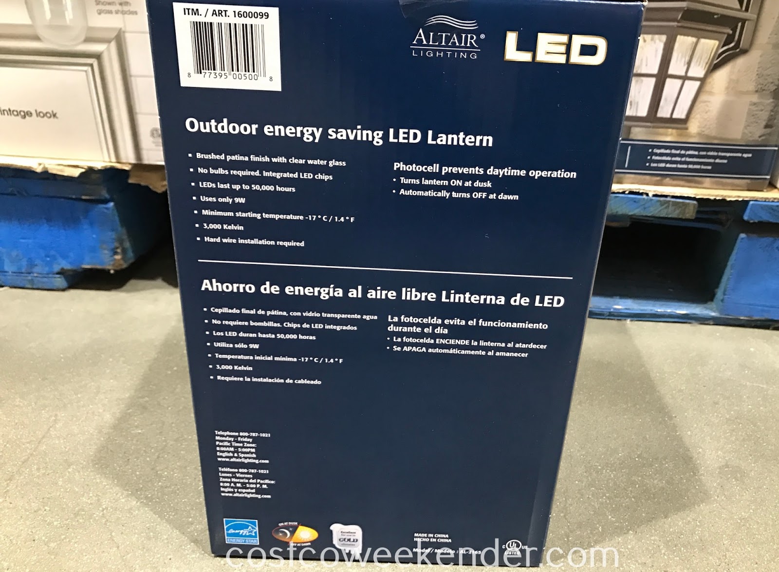 Altair Outdoor LED Coach Light | Costco Weekender