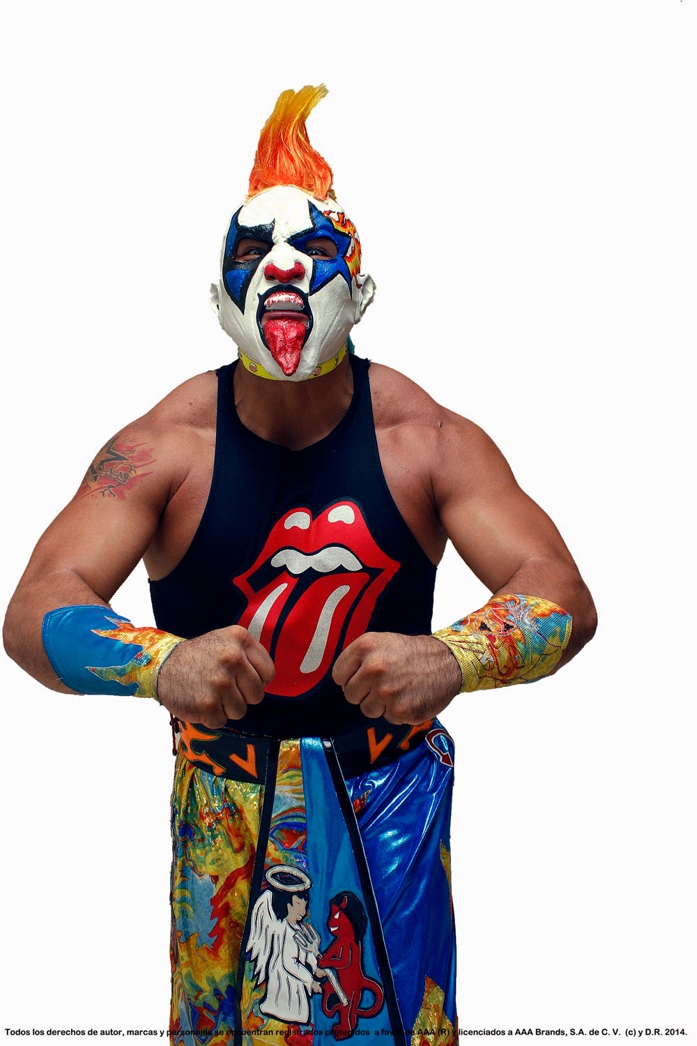ESTRELLAS DEL RING. Psycho Clown listo para Lucha Libre World Cup.‏