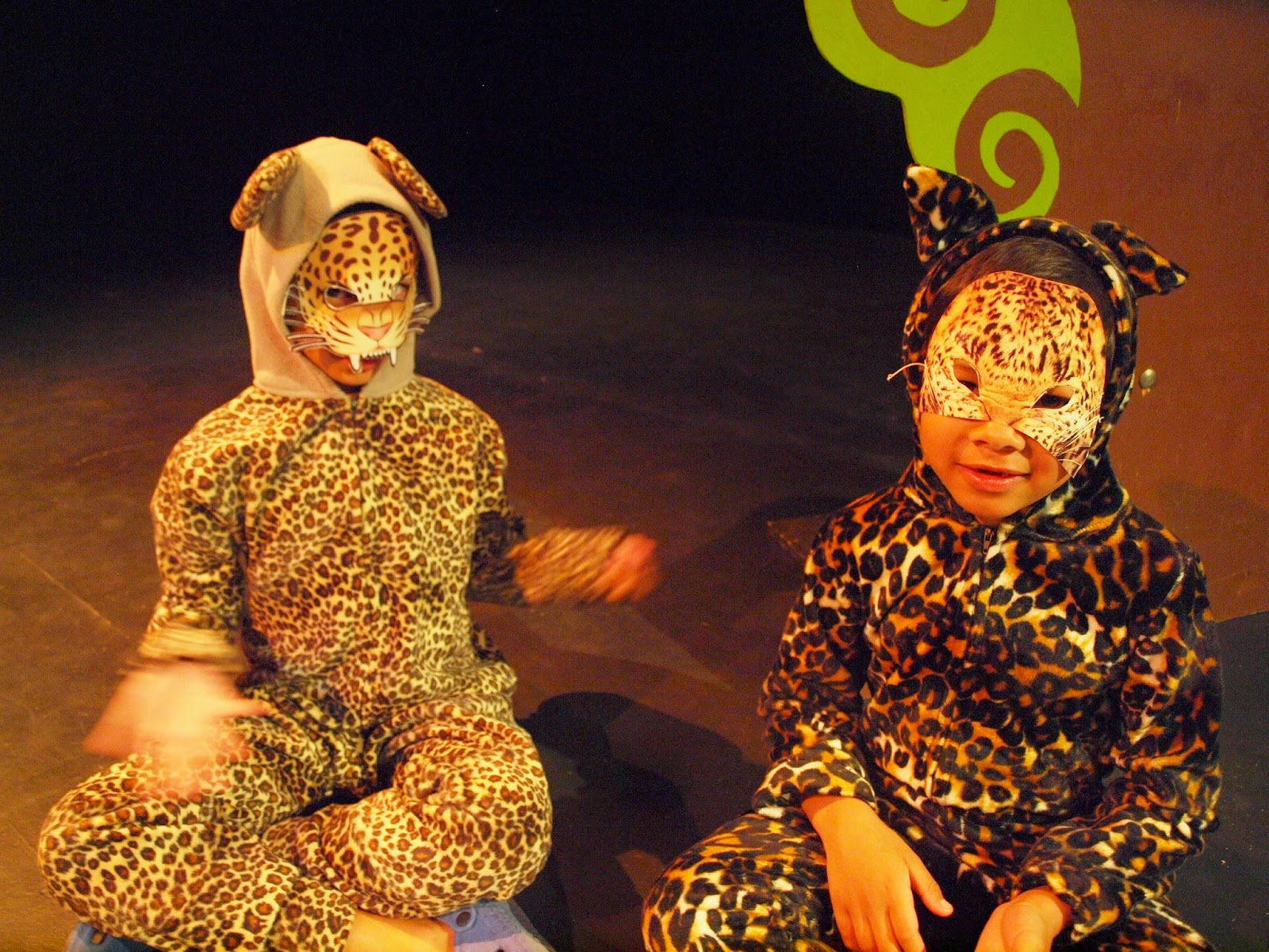 Children from the Plumstead drama studio in Cape Town show how drama