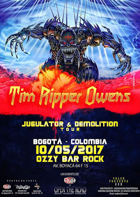 TIM RIPPER OWENS: JUGULATOR & DEMOLITION TOUR 2017