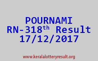POURNAMI Lottery RN 318 Results 17-12-2017