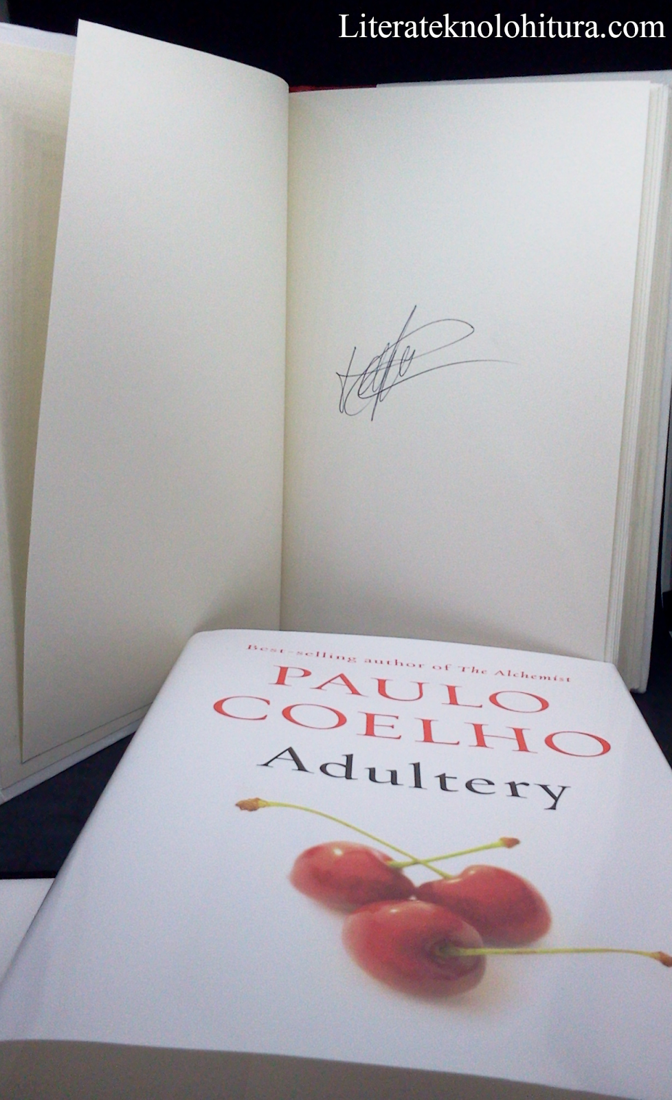 Paulo Coelho's Adultery Autographed