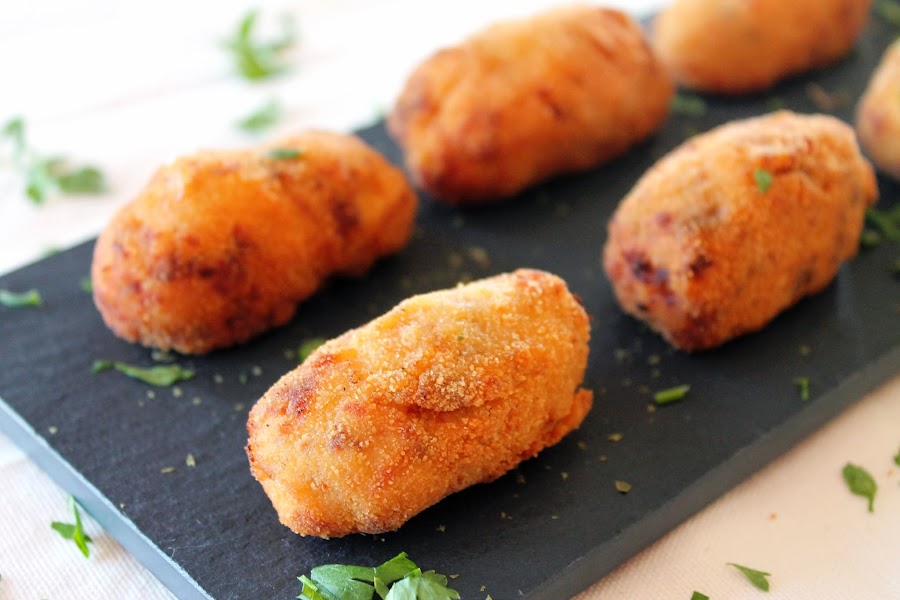 Croquetas caseras de jamón ibérico sin lactosa