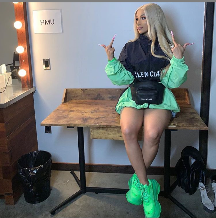 balenciaga shoes cardi b