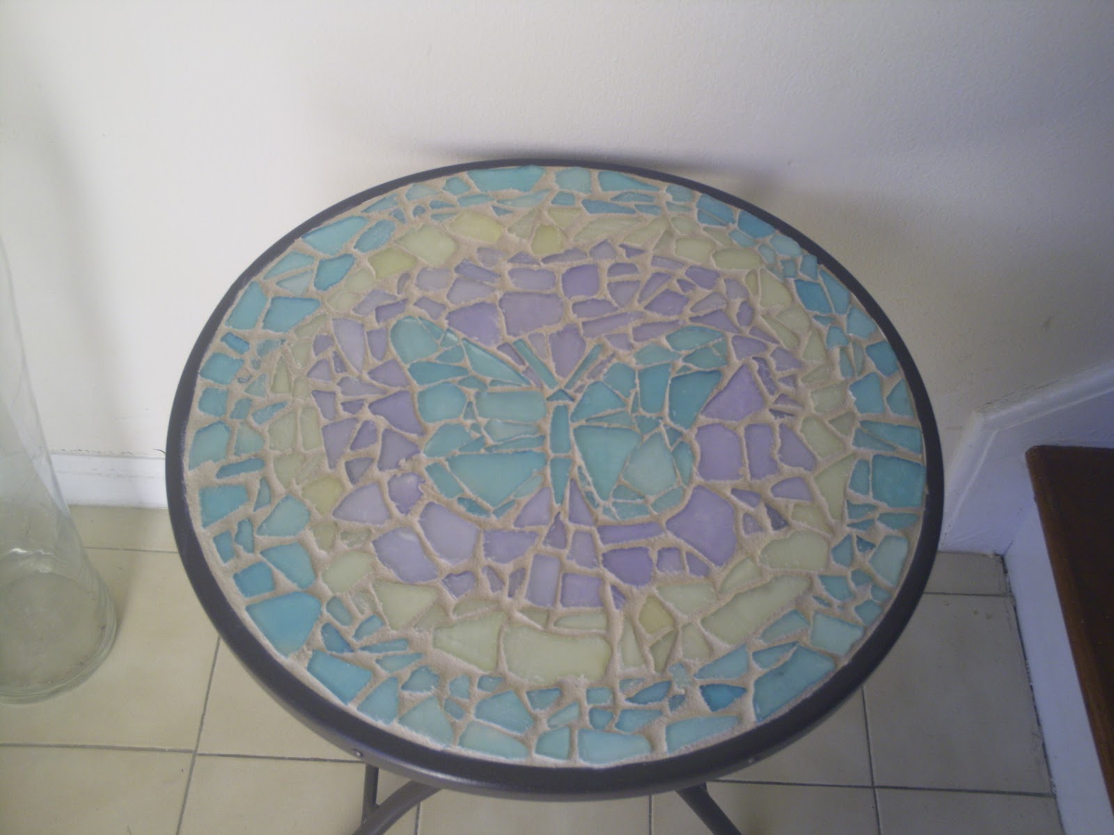 Mosiac Sea Glass Table