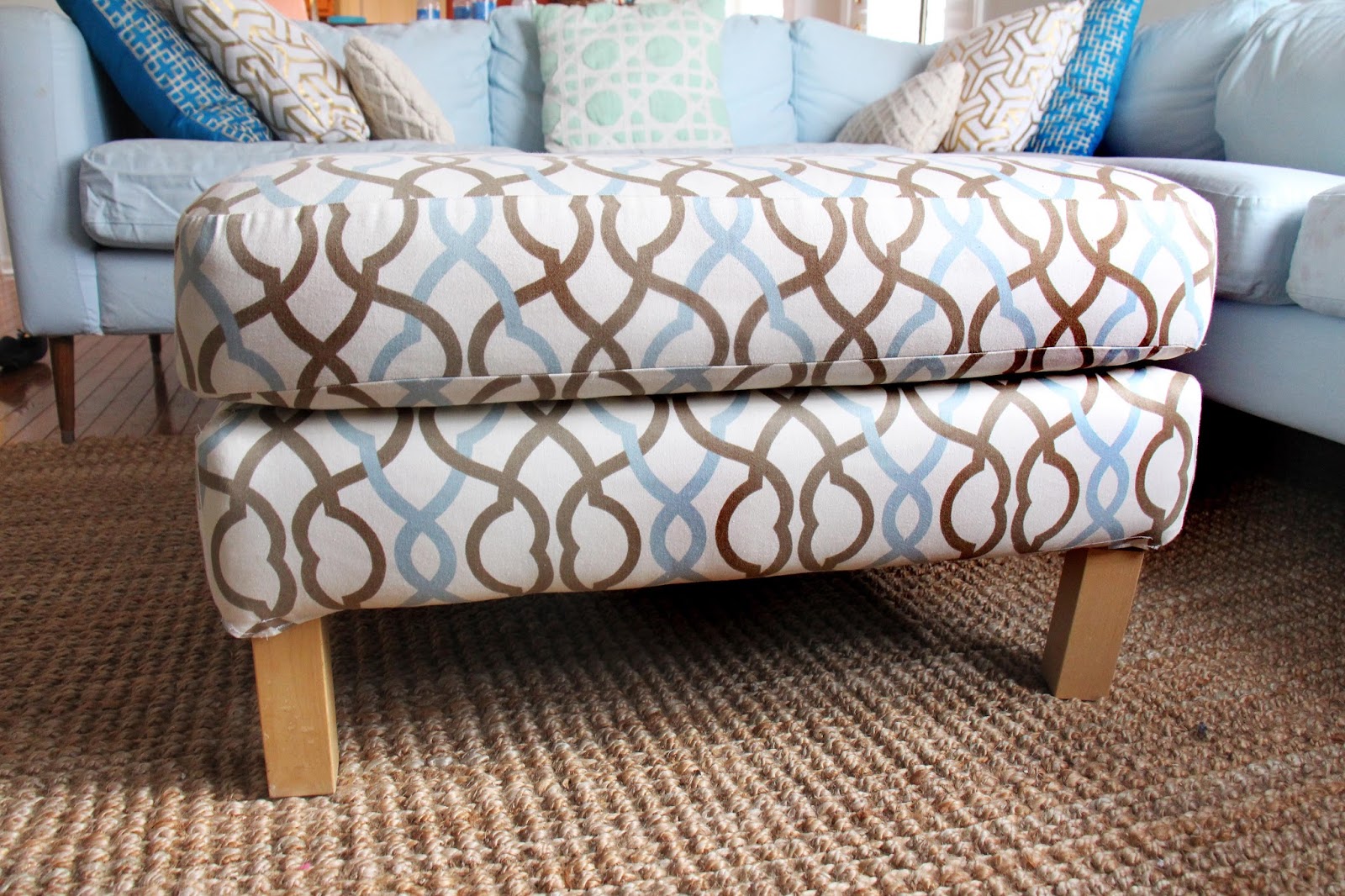 NEW IKEA KARLSTAD Footstool Ottoman Cover Slipcover Multi Patterns 