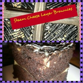STEAM CHEESE LAYER BROWNIES YUMMY