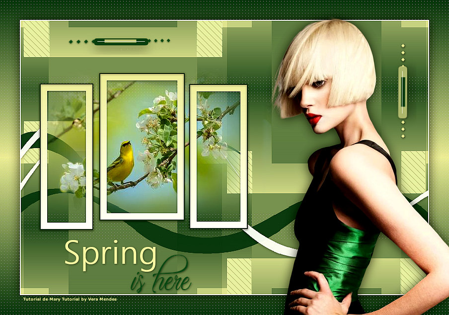 PSP imagens e cores: Mary Tutorial - Spring is here