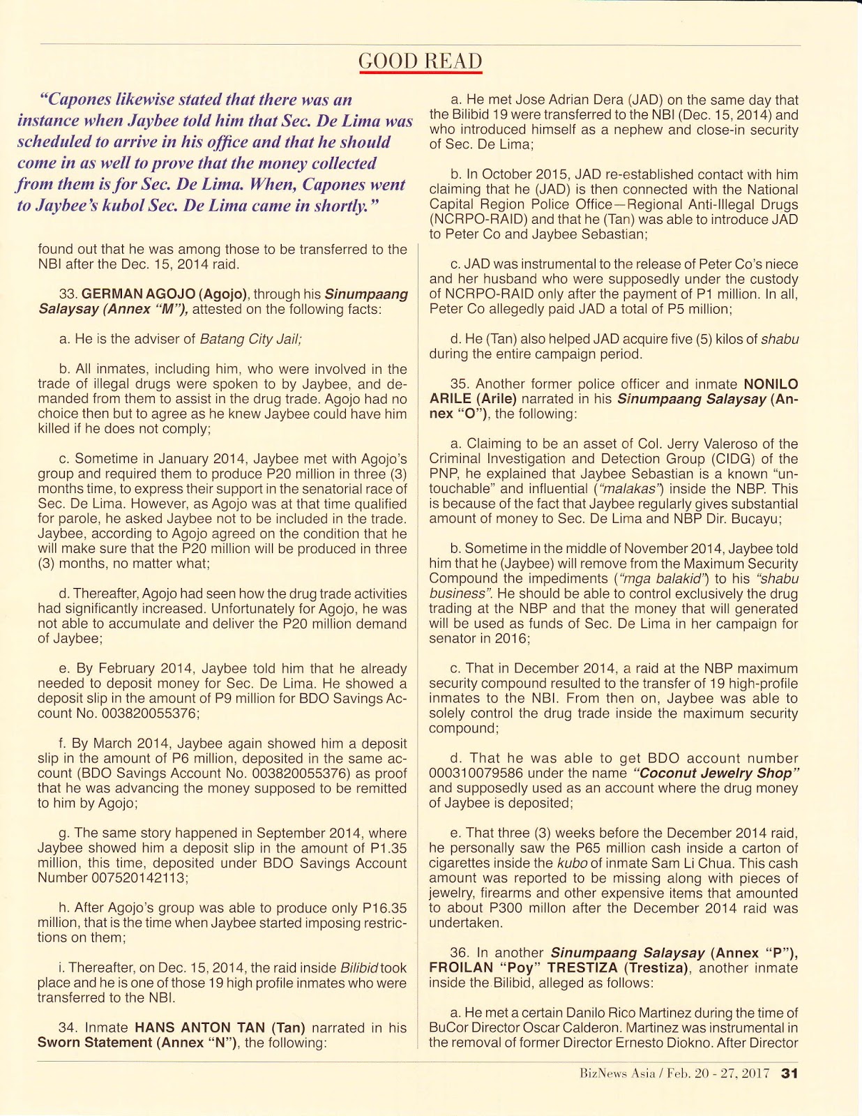 Perm oppositionists were given a platform for the action because of events that were not 8 Perm oppositionists were given a platform for the action because of events that were not 12