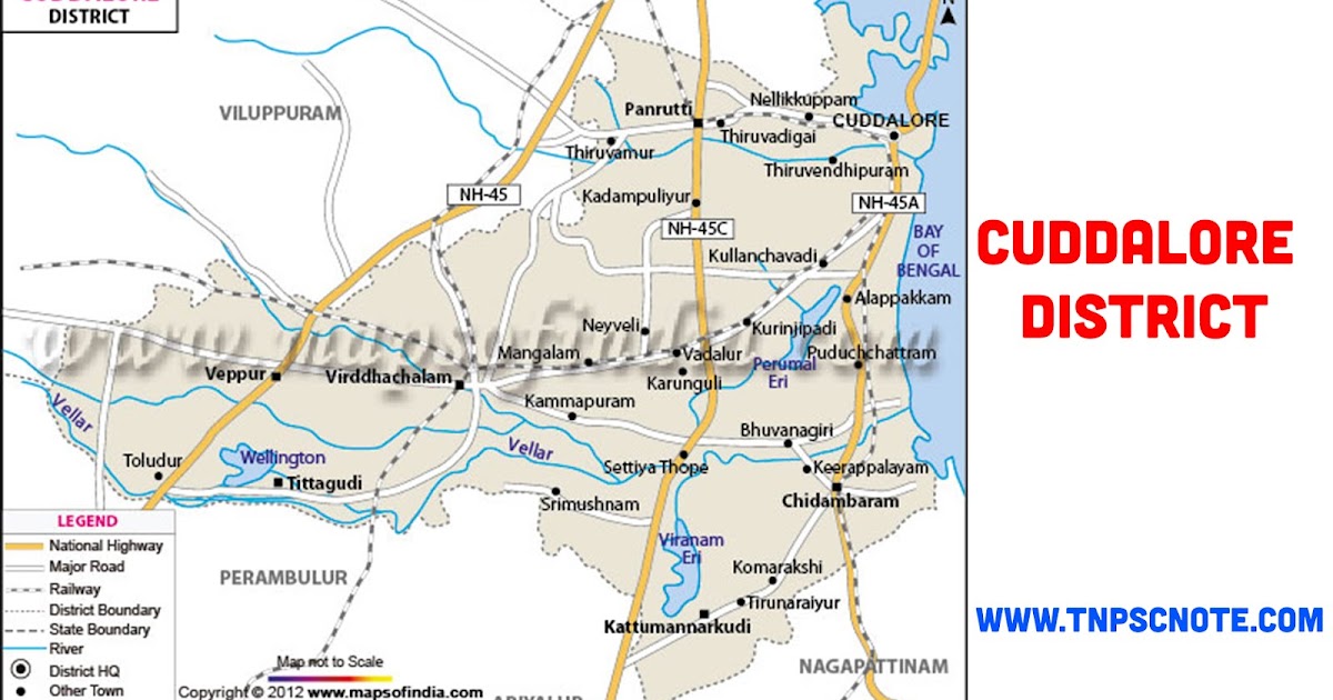 Cuddalore District Information, Boundaries and History from Shankar IAS