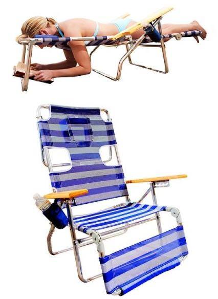 Avestruz silla de playa