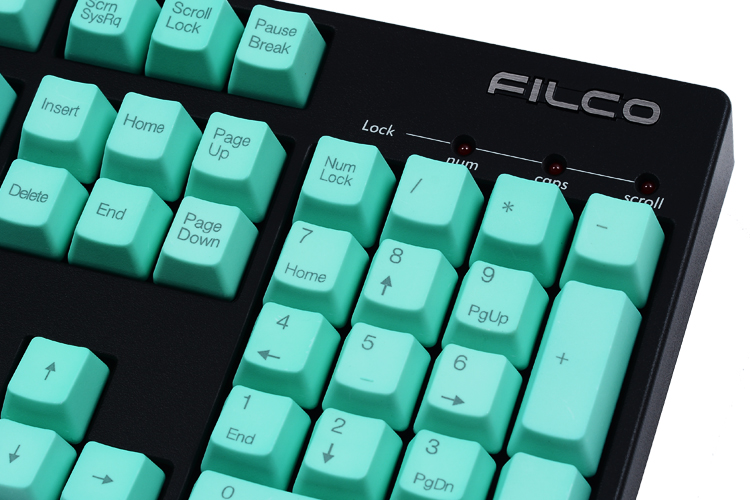 Altkey 104 keys Mint Green PBT KeyCaps Top/side Printed keycap set for