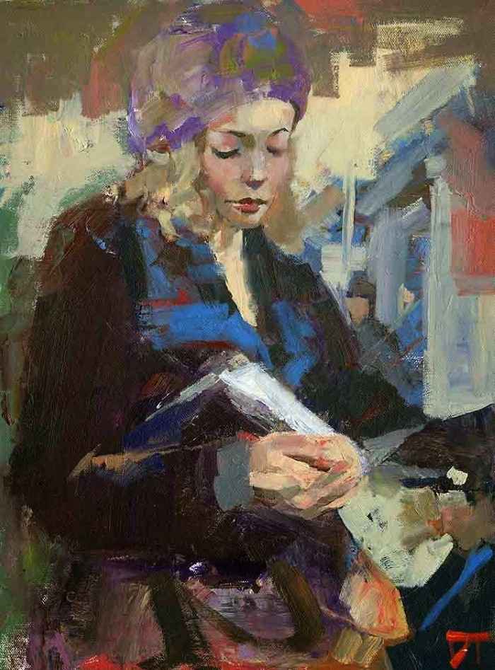 Женщина с книгой. Darren Thompson Женщина с книгой. Darren Thompson