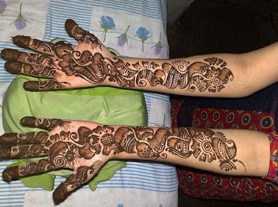 New Mehndi Asha Salva Designs For Girls 2013 Pictures 