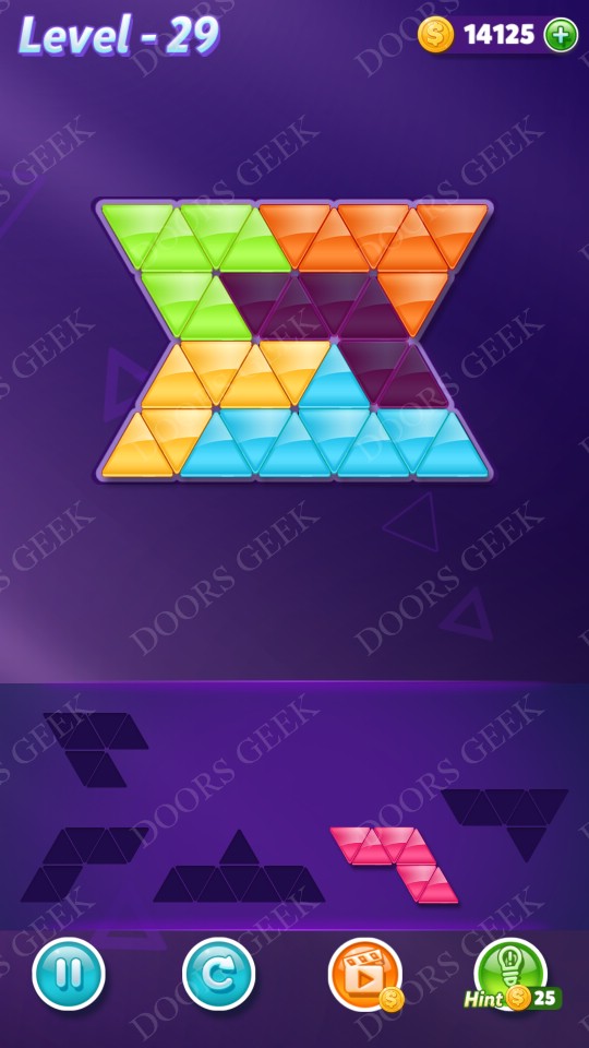 Block! Triangle Puzzle 5 Mania Level 29 Solution Doors Geek
