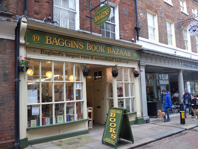Baggins Book Bazaar second-hand bookshop, Rochester High Street, Kent