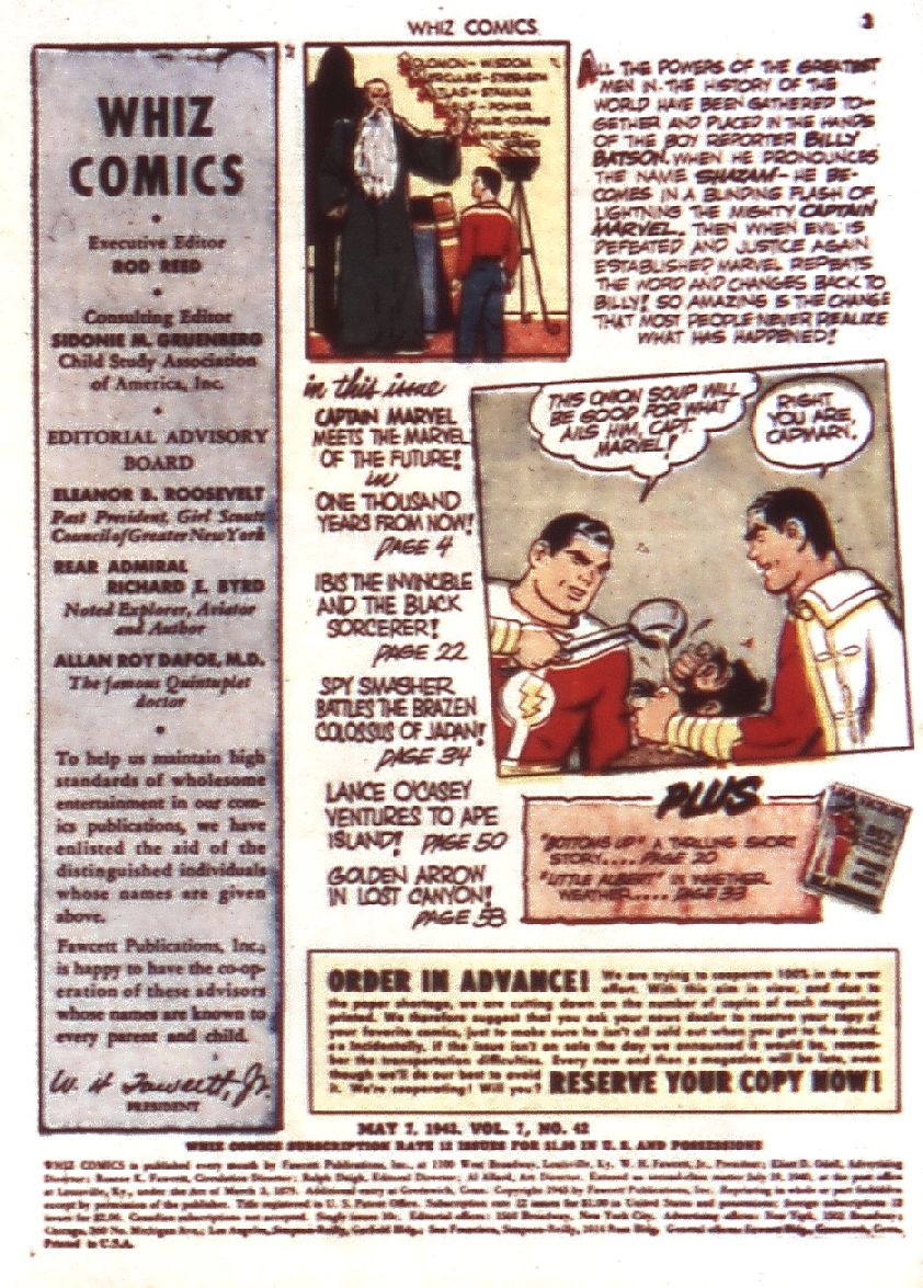 Read online WHIZ Comics comic -  Issue #42 - 3