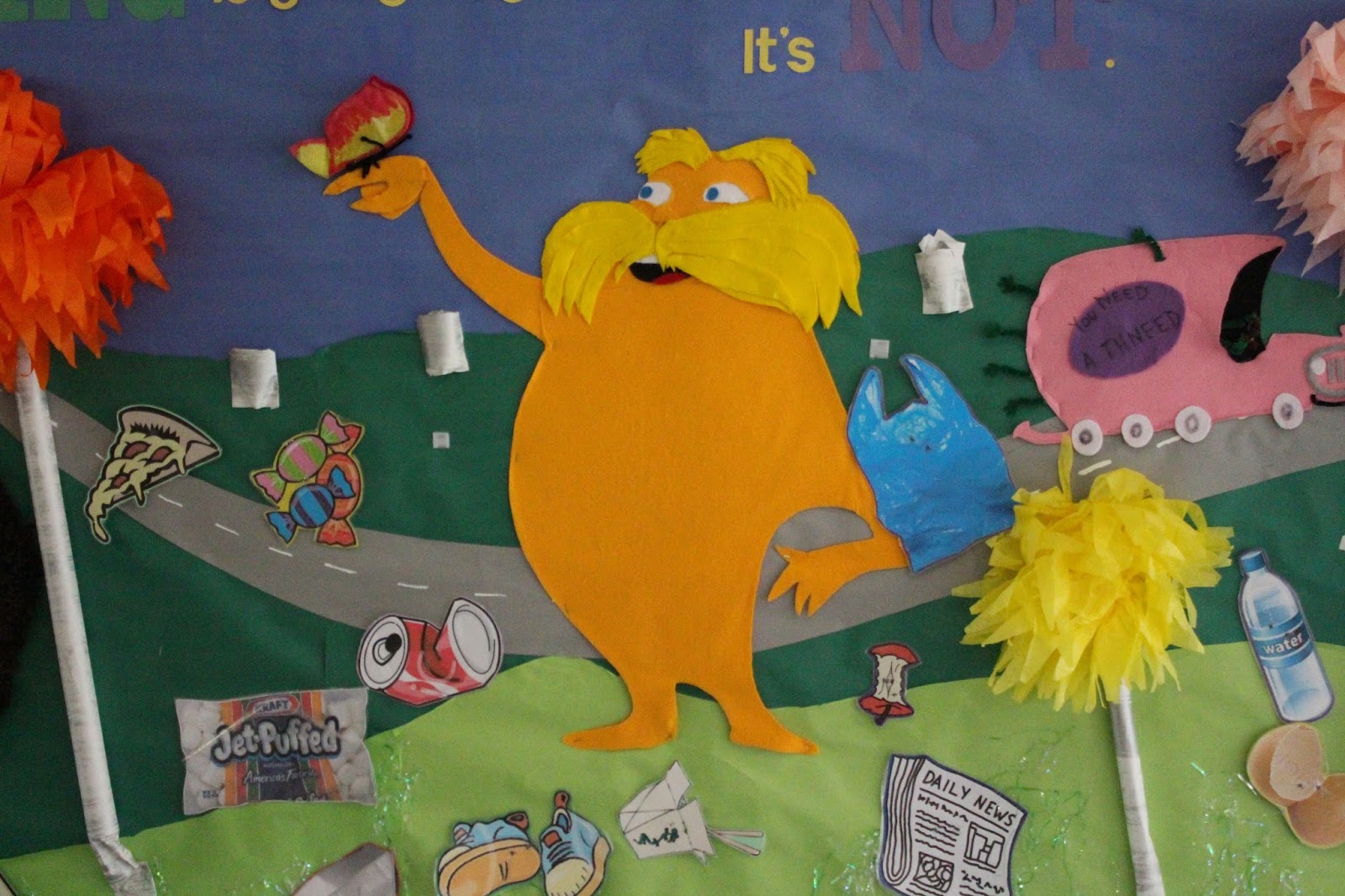 School Bulletin Boards: POEM & EARTH DAY Bulletin Board Lorax