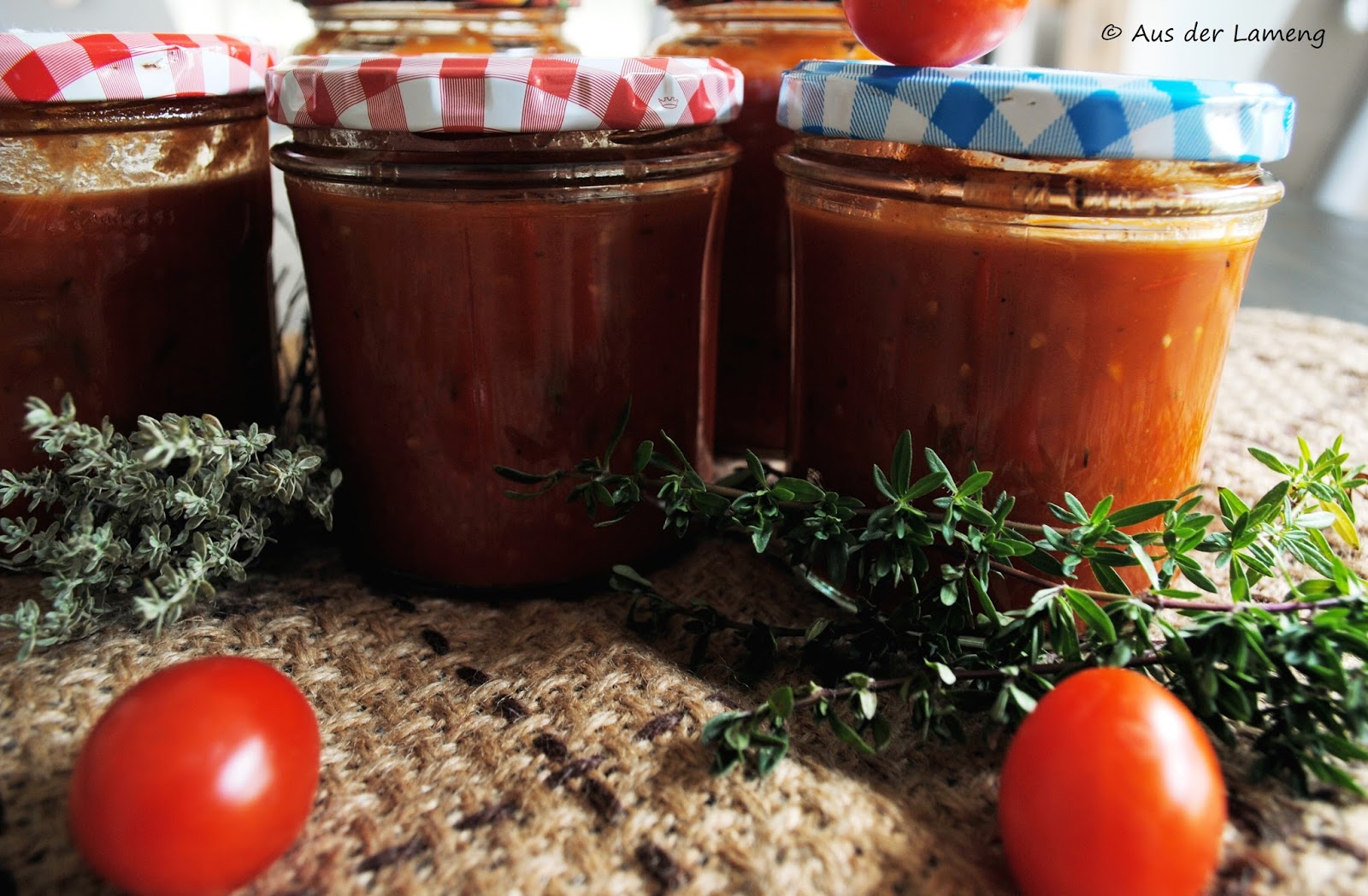 Tomatensoße – auf Vorrat einmachen – Aus der Lameng
