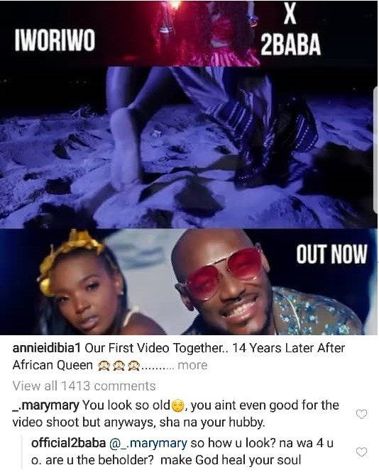 Lady Calls Annie Idibia 'Old'. 2face Replies