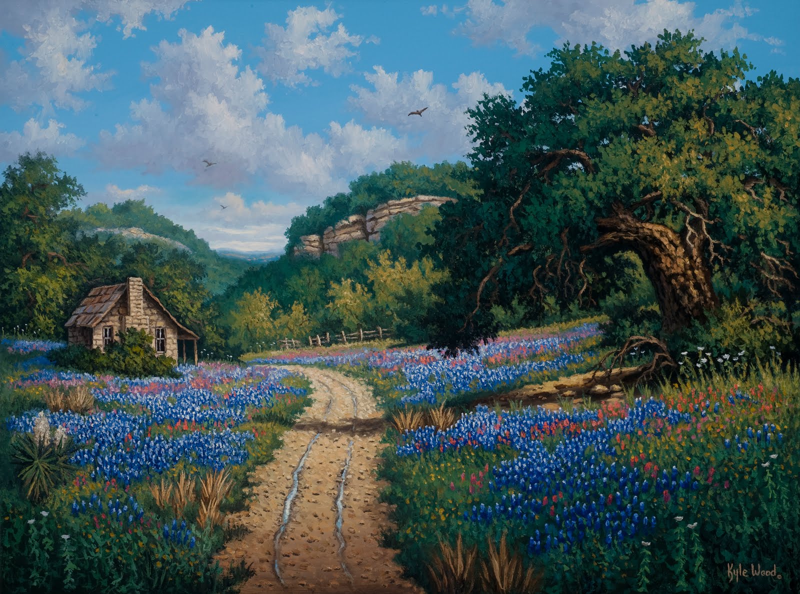 Artists Of Texas Contemporary Paintings and Art "Hill Country