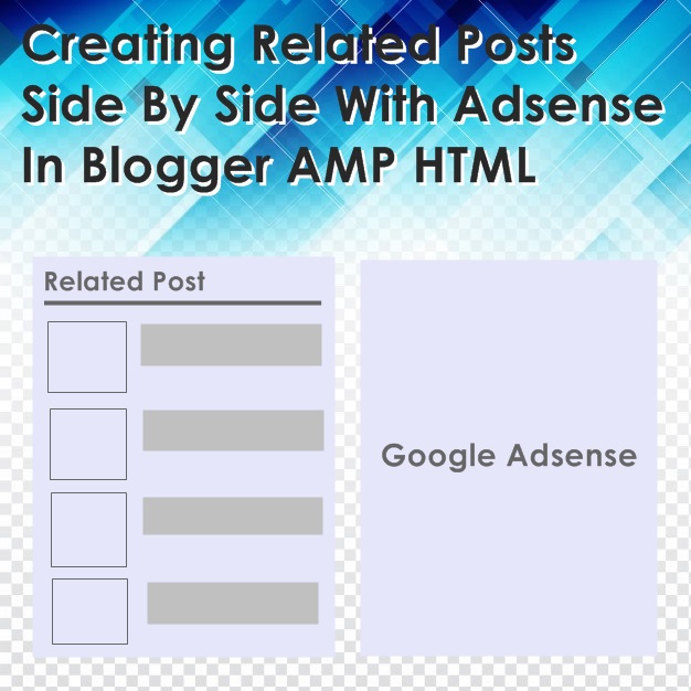 Add Related Posts Side By Side With Adsense In Blogger AMP HTML