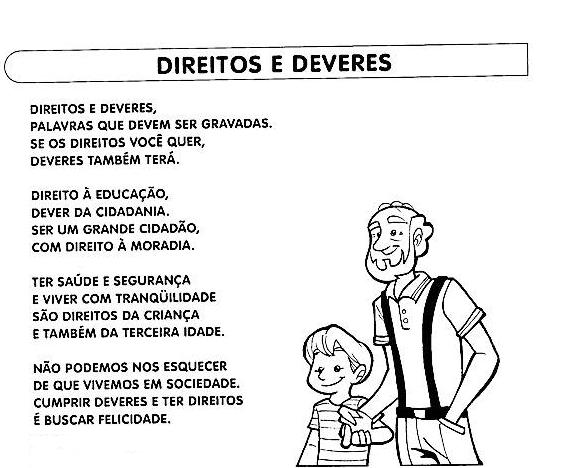 JORNAL PONTO COM: Pequenos Textos para Leitura: DIREITOS E DEVERES, O ...