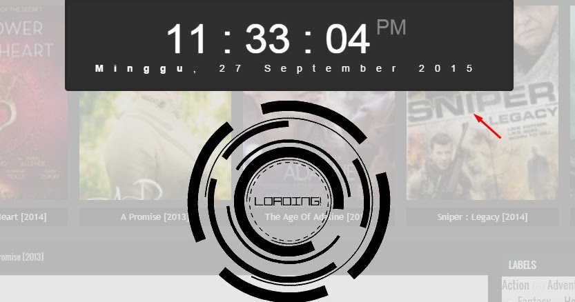 Cara Membuat Efek Loading Digital Clock