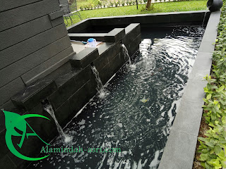 KOLAM KOI MINIMALIS - KOLAM AIR MANCUR KOLAM KOI MINIMALIS DI CIBUBUR